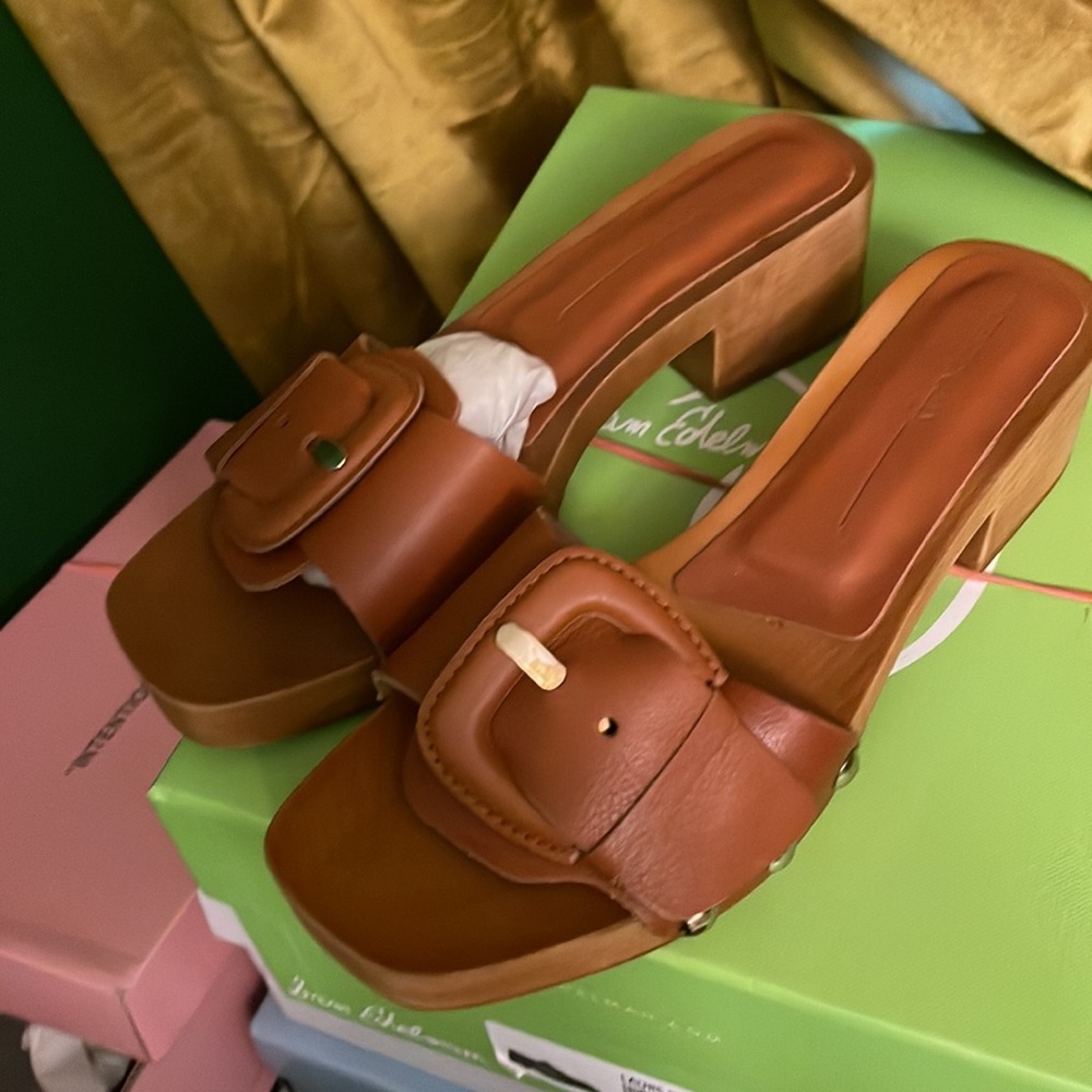Revolve tan mule sandals - Picture 6 of 7